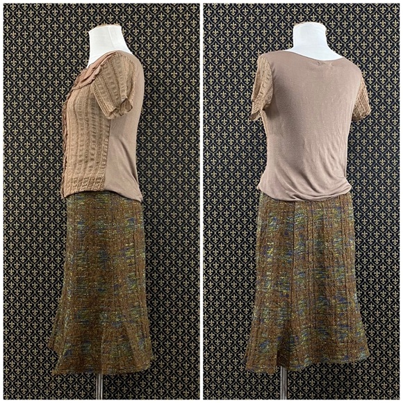 2005 Anthro “Hickory Tweed Skirt” by C.C. Outlaw - Picture 13 of 16